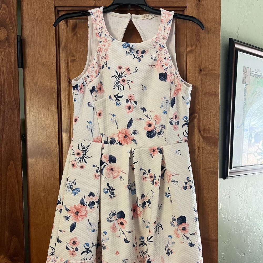 White, floral dress